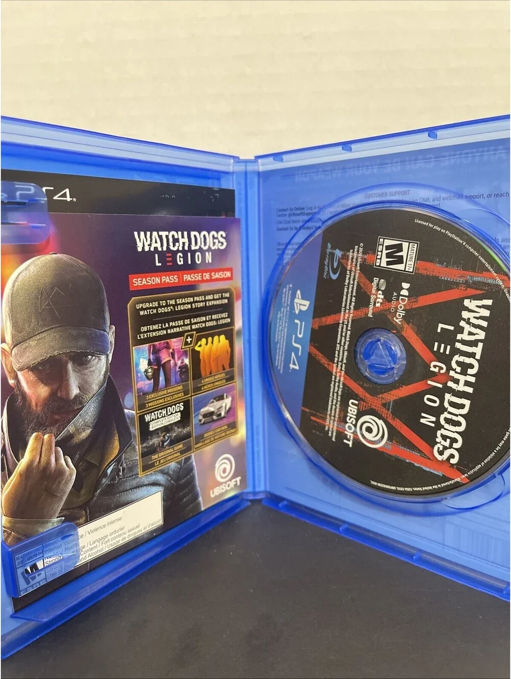 Watch Dogs: Legion PS4 Game Sony PlayStation 4 Complete and Tested W Insert